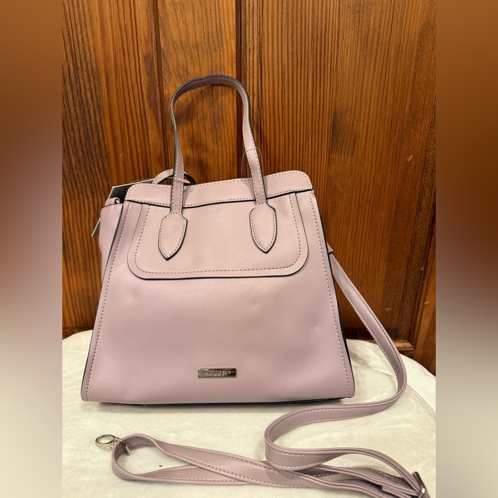 💗 London Fog Structured Satchel / Crossbody – Blush Pink 💗